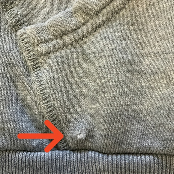 Levi’s Strauss distressed Grey Pullover Hoodie, Sweat Shirt - Picture 11 of 16